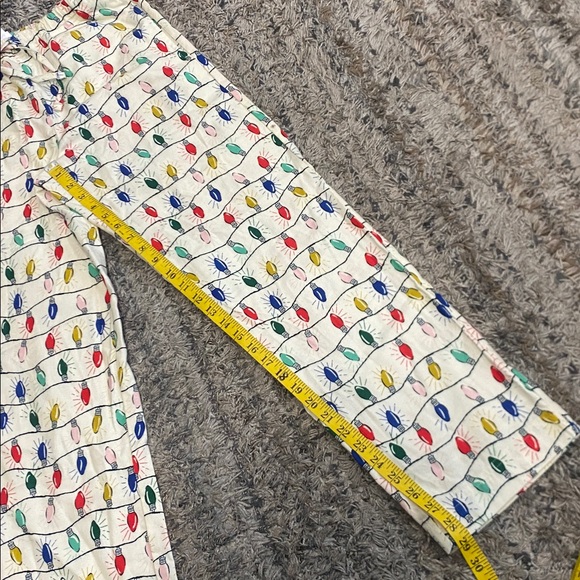 Hanna Andersson Festive Light flannel Pajama bottom sz XXS Pants - Picture 6 of 9